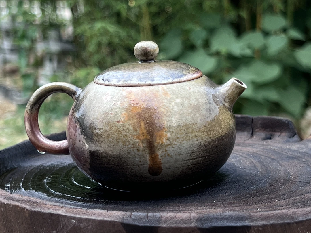 7号陶泥西施壶 尺寸11*8*6.5 容量125ml 裸坯素烧柴烧壶