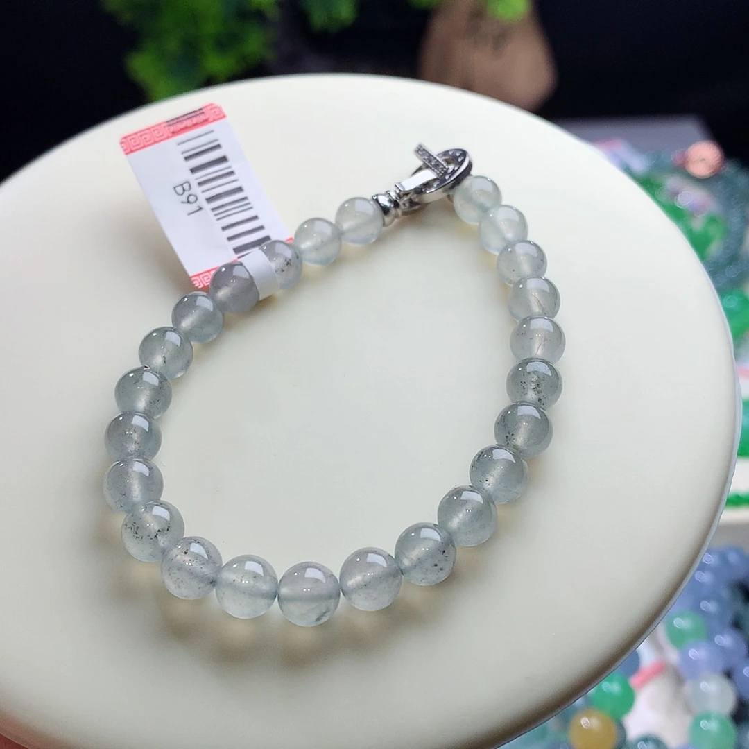 未镶嵌手串翡翠卡6.7mm