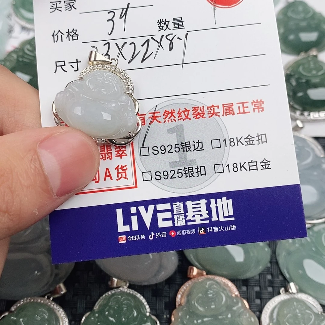 翡翠银S925镶嵌颈饰