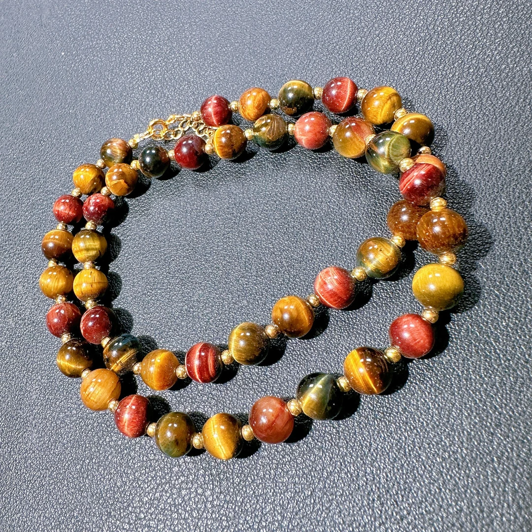 8750天然彩色虎睛石项链强光闪电活猫虎眼石礼物多样性发其一