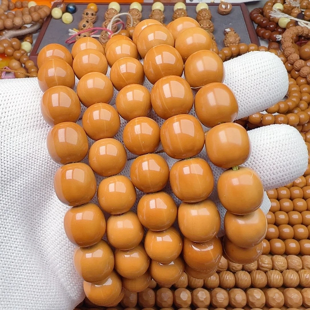 猴头核桃手串微瑕老型和正圆龙炎料