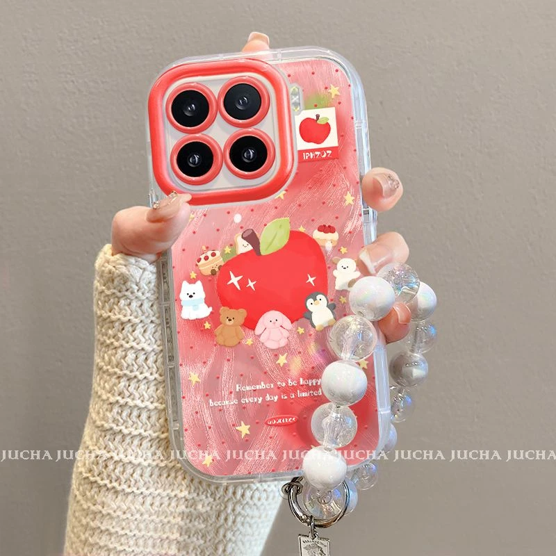 波点水果动物适用苹果16女手机壳新款华为pura70荣耀300防摔vivo