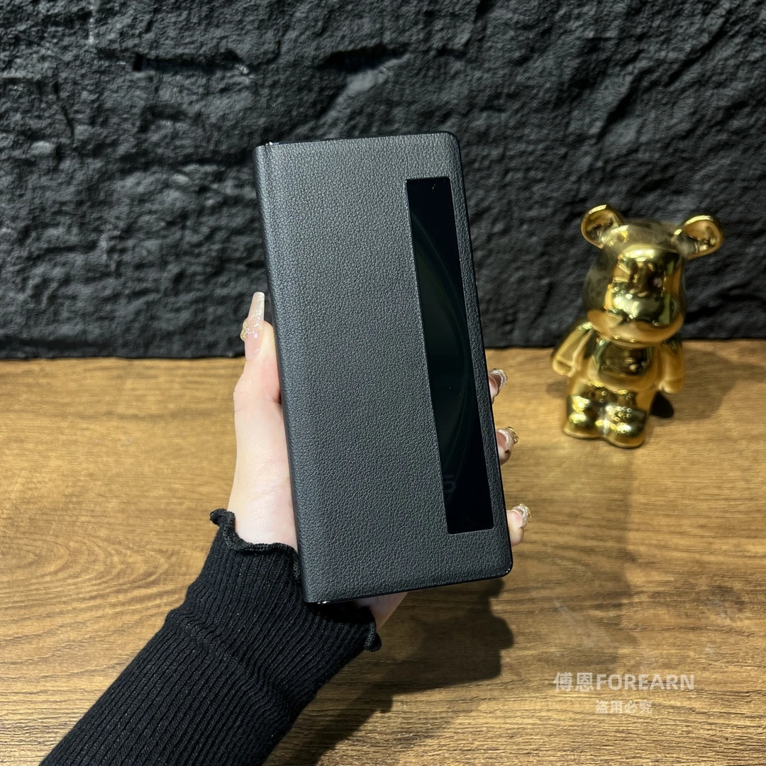 适用于vivo XFold5手机壳折叠屏真皮vivoxfold5翻盖保护套奢华