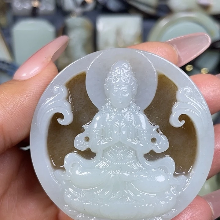 和田玉未镶嵌挂件