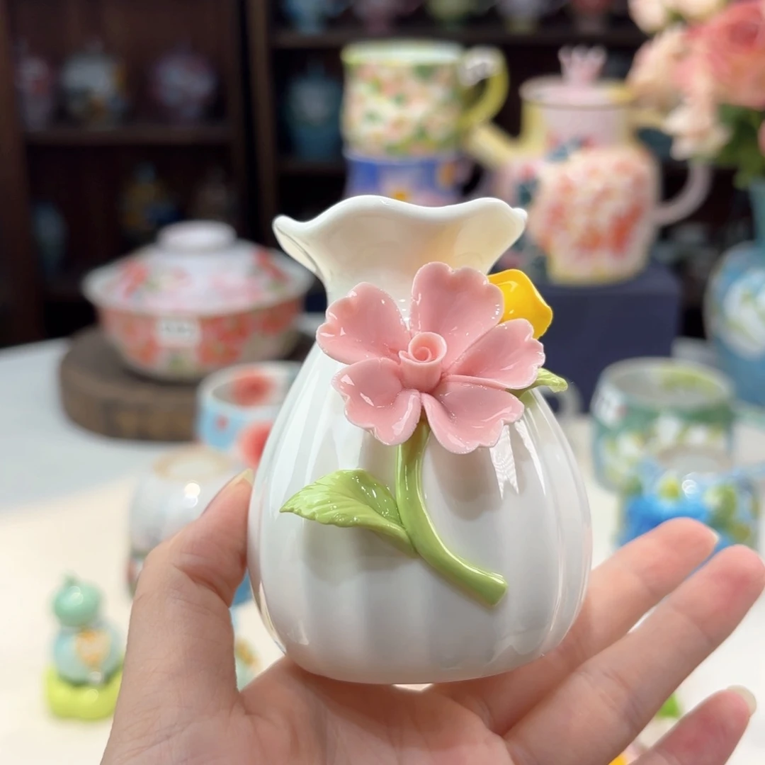 景德镇手绘高温釉下彩陶瓷茶具