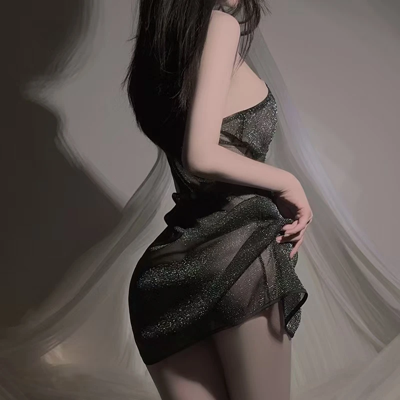 纯欲性感诱惑吊带睡袍