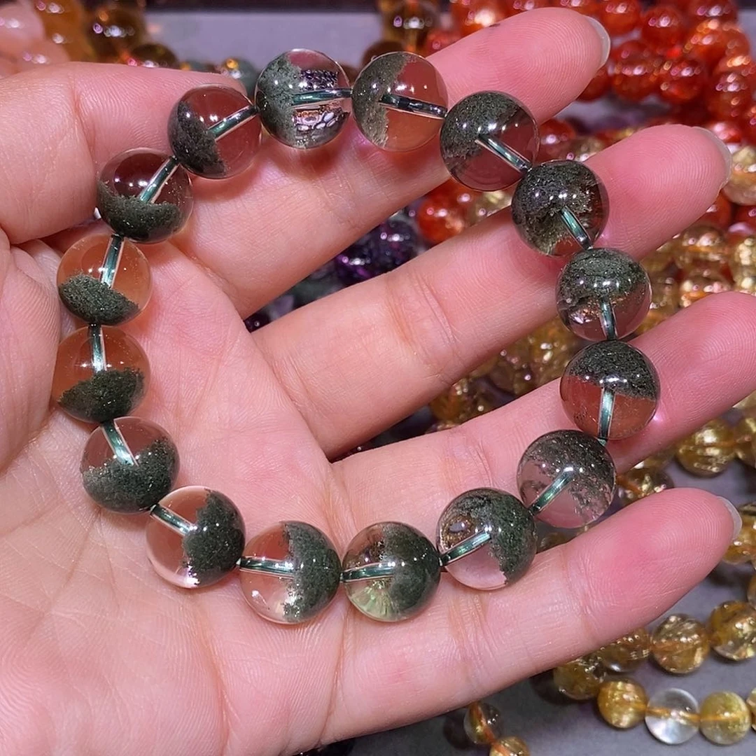 未镶嵌手链水晶绿幽灵12.8