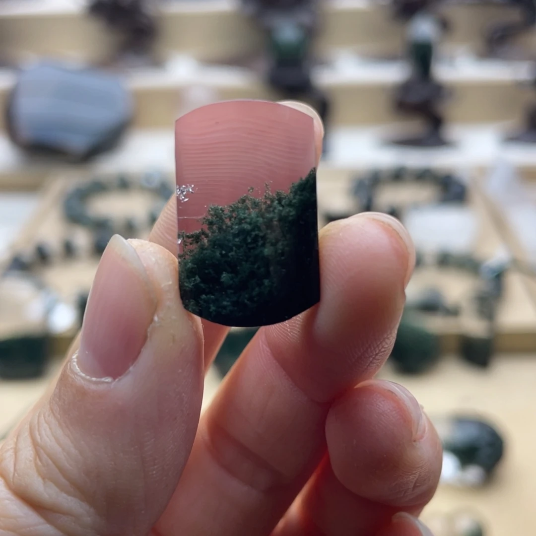 颈饰水晶未镶嵌绿幽灵聚宝盆无事牌