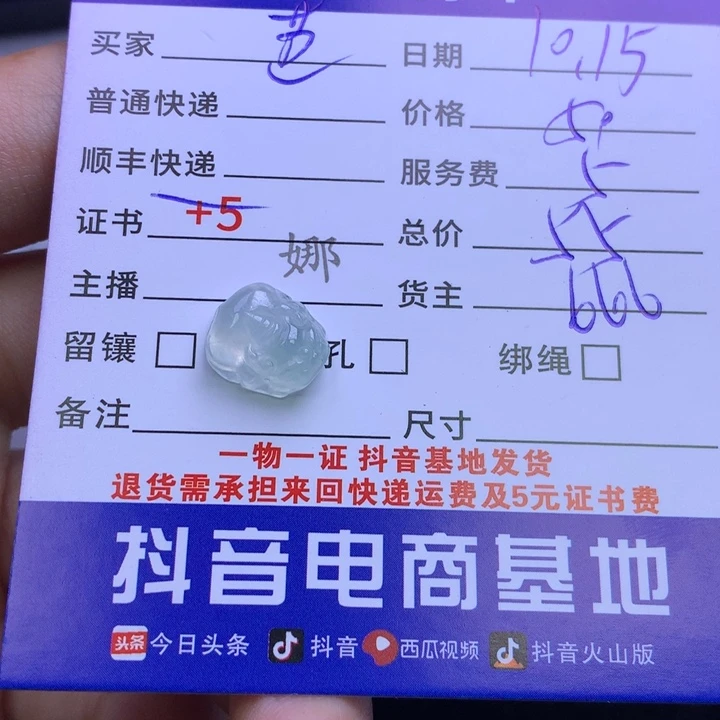 颈饰未镶嵌翡翠芭**鳖