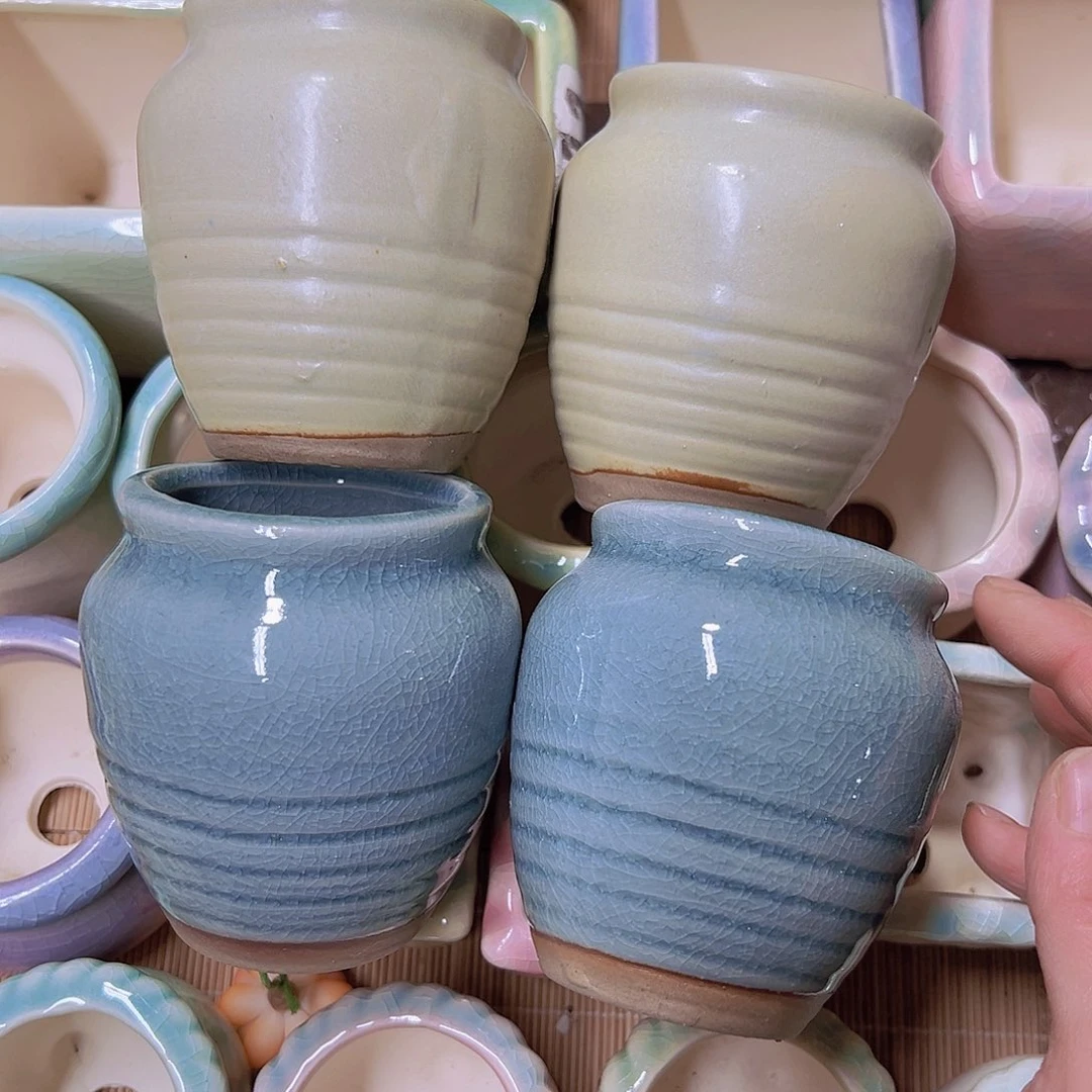 红陶陶瓷花盆当场满12包邮