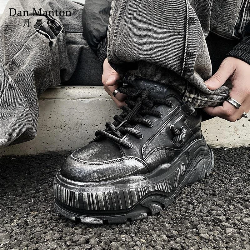 厚底脏脏鞋废土风复古男鞋新款老爹鞋潮鞋子男运动鞋春夏季板鞋