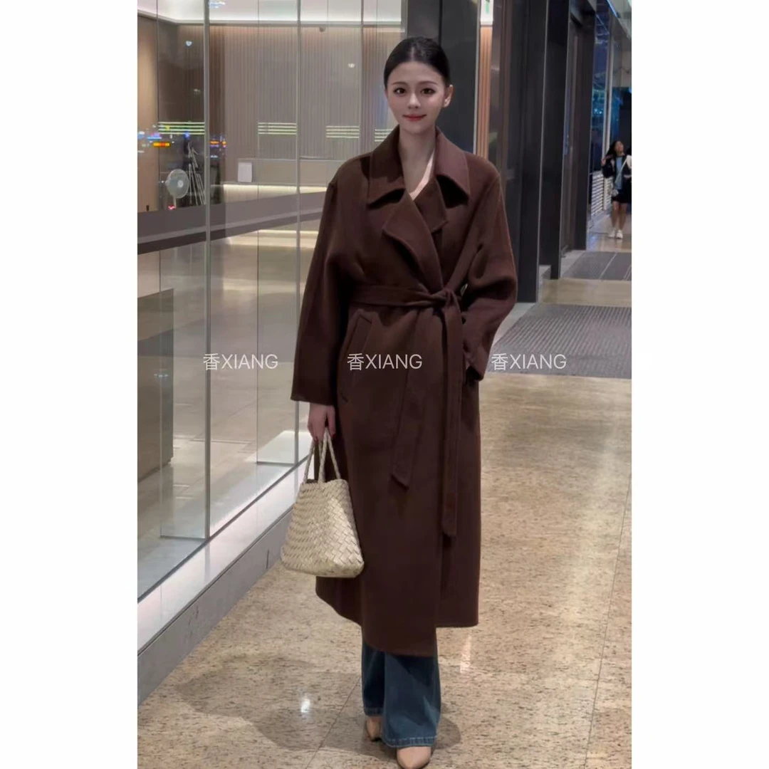 【香香】2025新款马海毛羊驼毛双面羊毛大衣