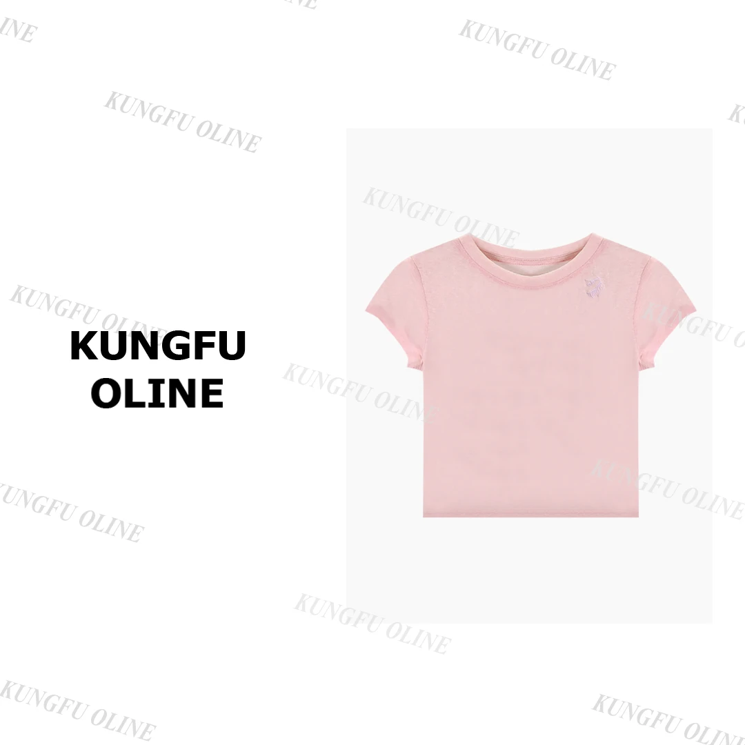 【AB面小鸟】T2847流行款卡通印花圆领短袖T恤潮流休闲上衣