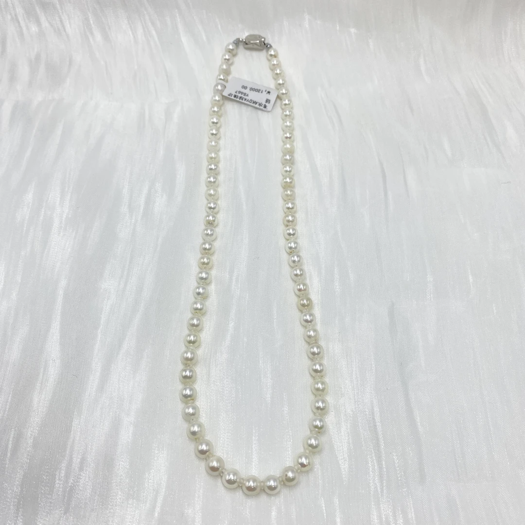 【钱元元专享】银925  6.5-7mm 海水akoya珍珠项链 约15g YS667