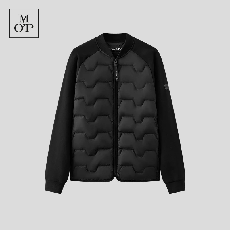 Marc O'Polo/MOP2025秋季新款短款气质球领拼接羽绒服男士外套