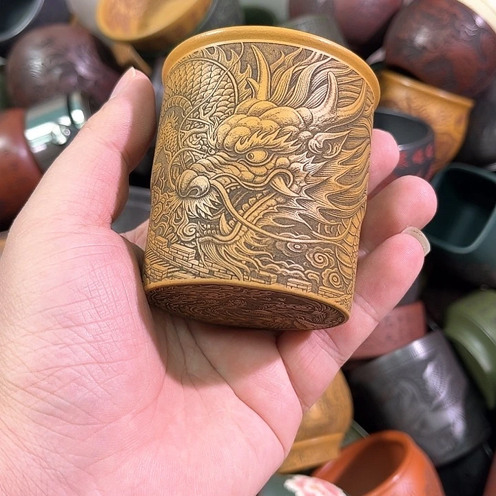 茶杯紫砂全手工紫砂主人杯