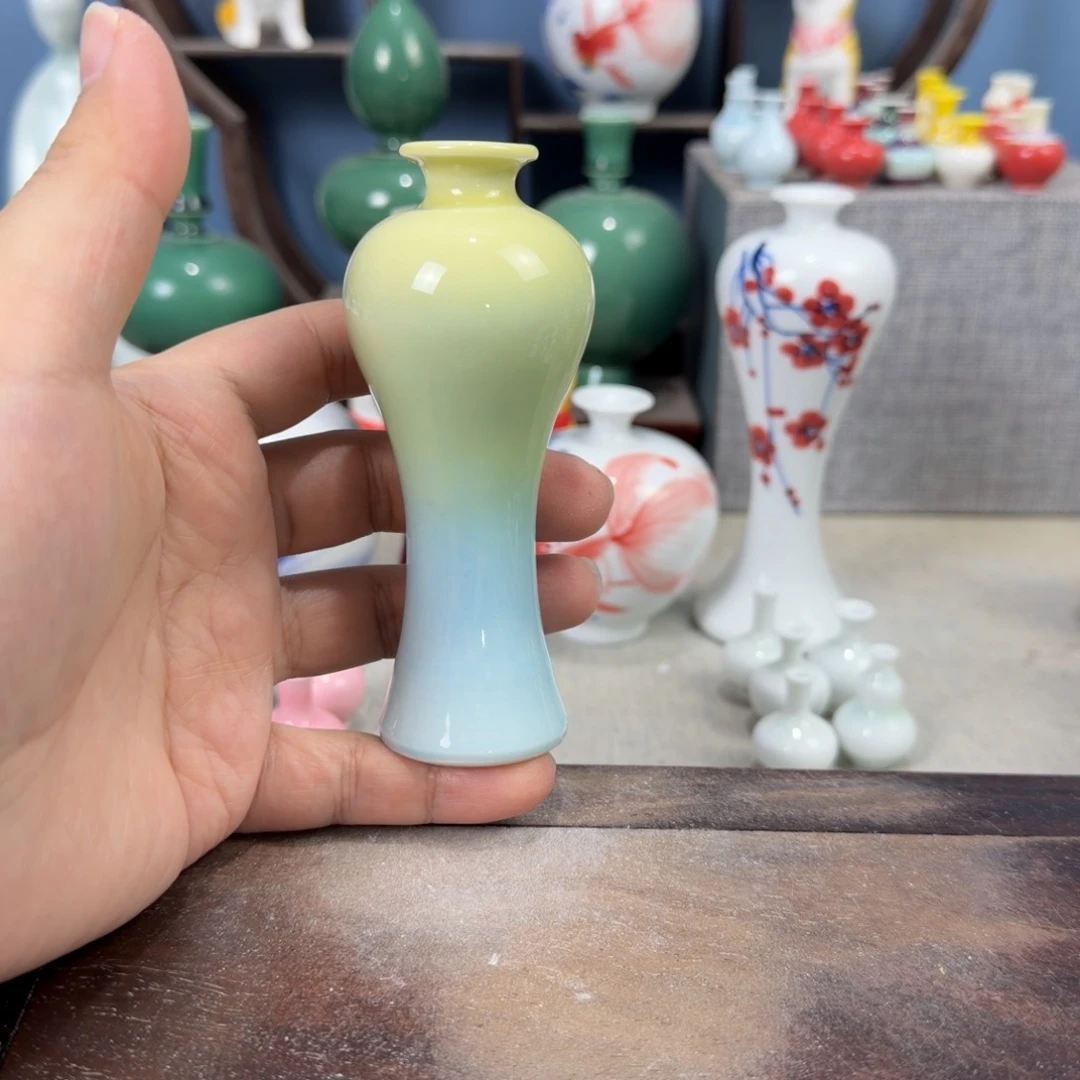 陶瓷手工小花器摆件