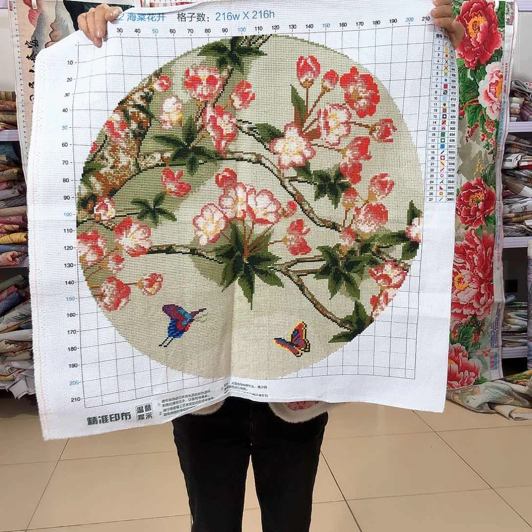 棉十字绣成品出售