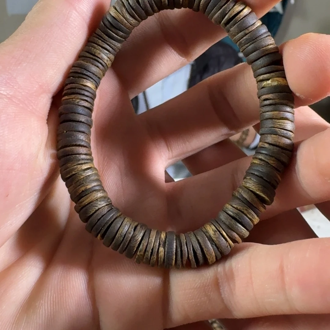 奇楠沉香片片高油 99沉 8mm左右9g17手尾内