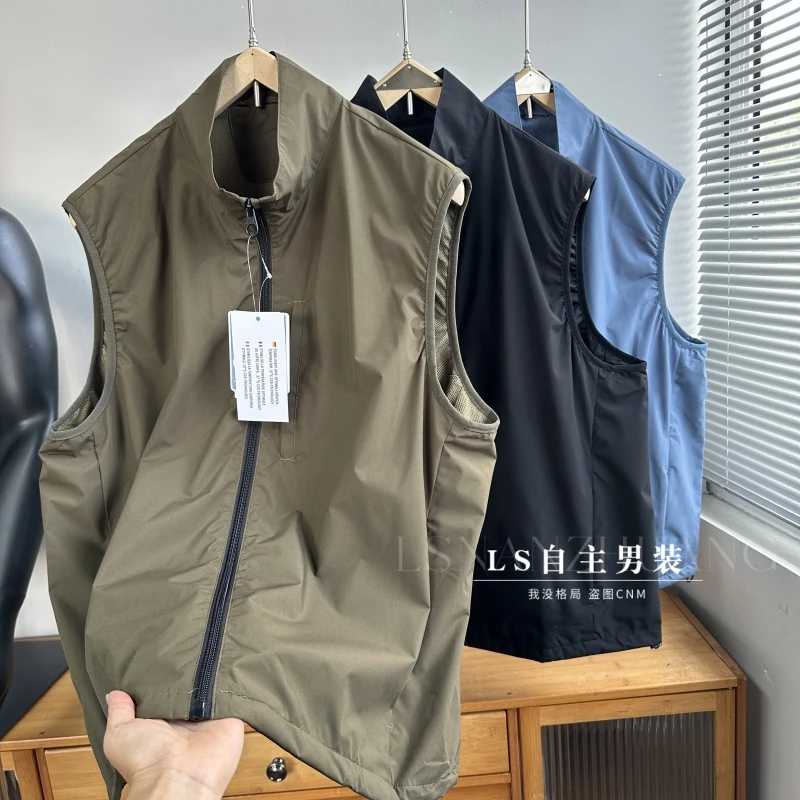 日单牛货~城市机能！男女可穿！春秋季防风防泼水立领休闲马甲潮