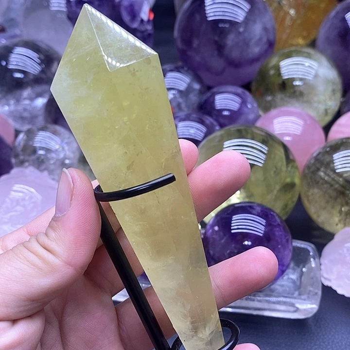 紫晶大型摆件(非配饰)未镶嵌3193黄水晶权杖
