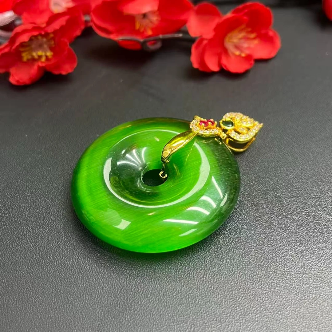 【小天总专属】Q022-星光延零冰魄绿精美吊坠-多样性发其一