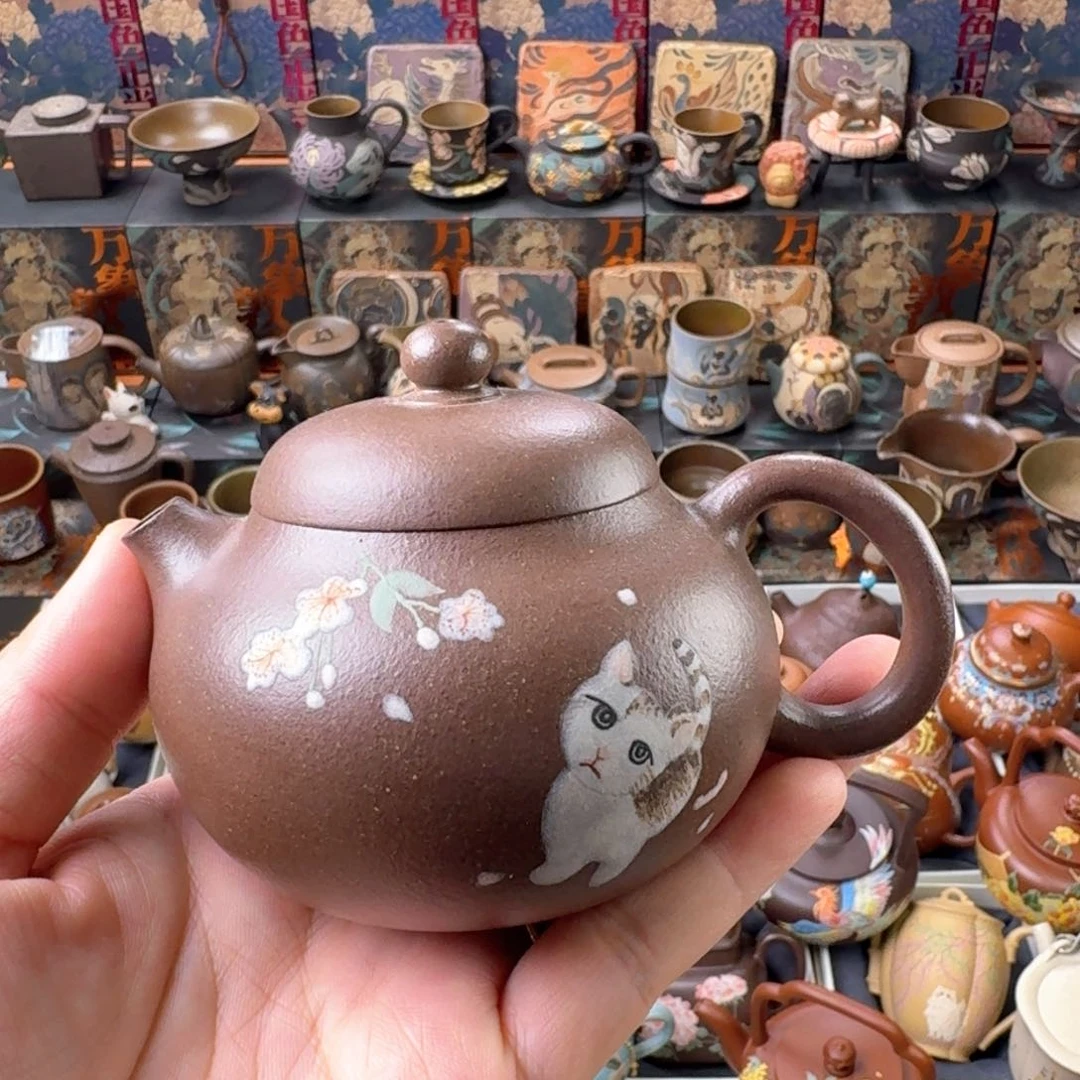 茶壶紫砂160ml原矿精工半手