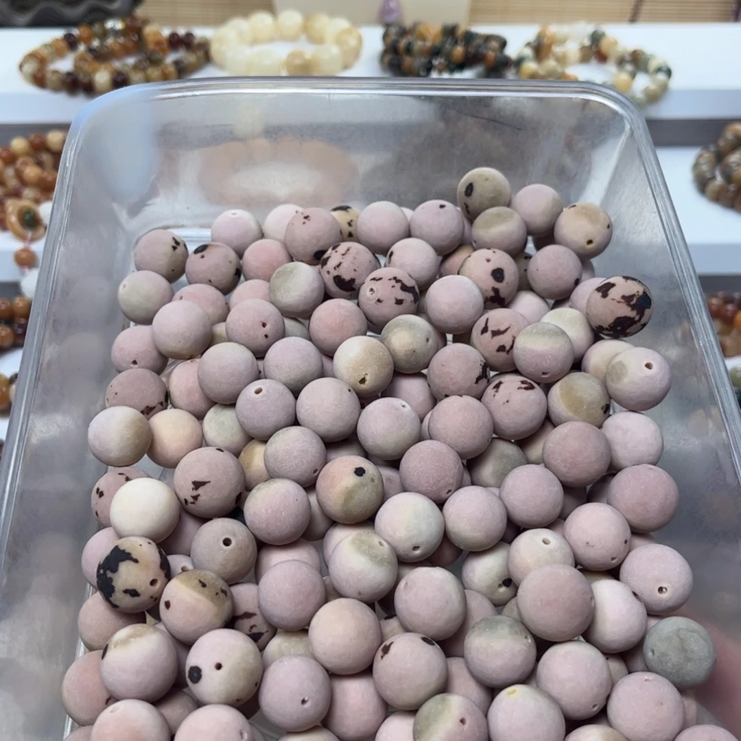 白玉菩提吊坠桃之夭夭原籽36颗