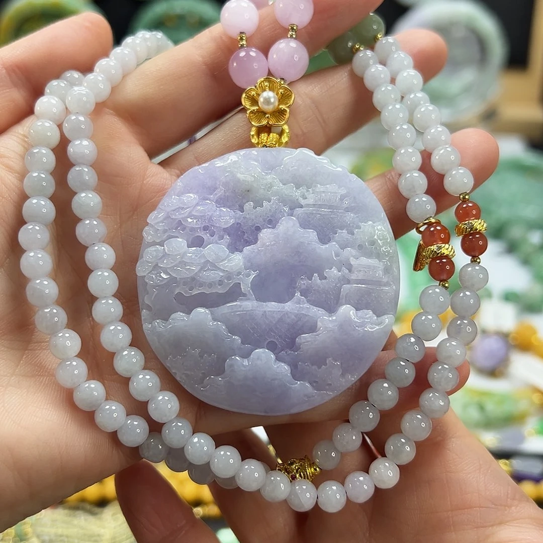 翡翠未镶嵌颈饰吊坠