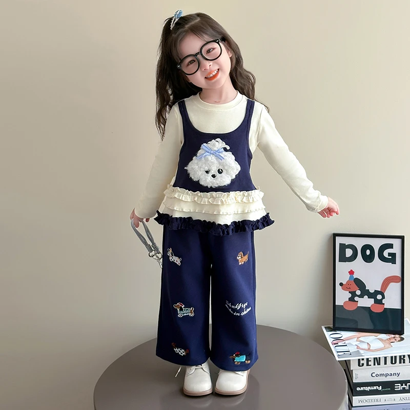 女童秋装套装2025新款4-6岁幼儿园潮款小童女宝春秋季洋气两件套