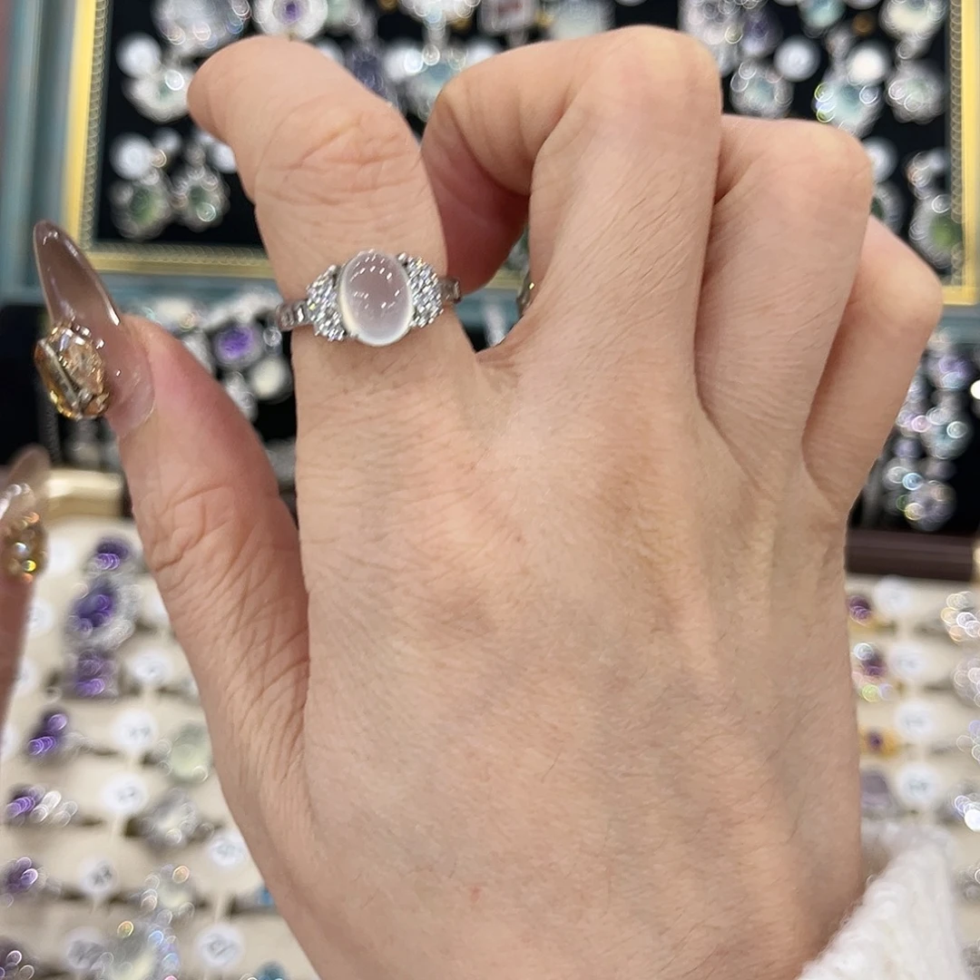 蛇纹石玉银S925镶嵌颈饰