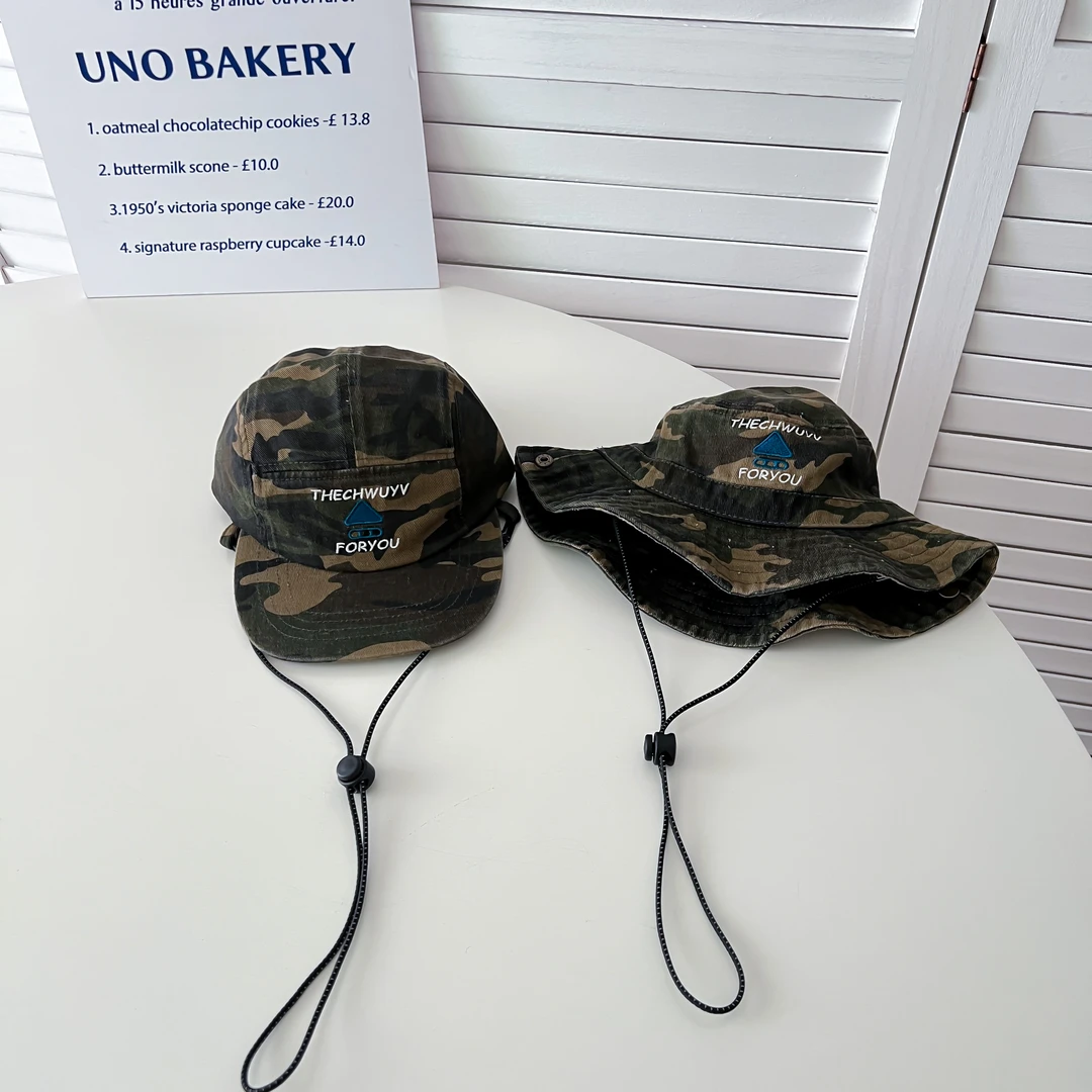 中性弯檐休闲风宽檐平檐圆顶帽子盆帽帽平顶夏季渔夫帽