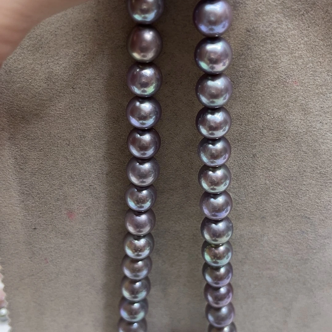 颈饰银S925镶嵌淡水珍珠