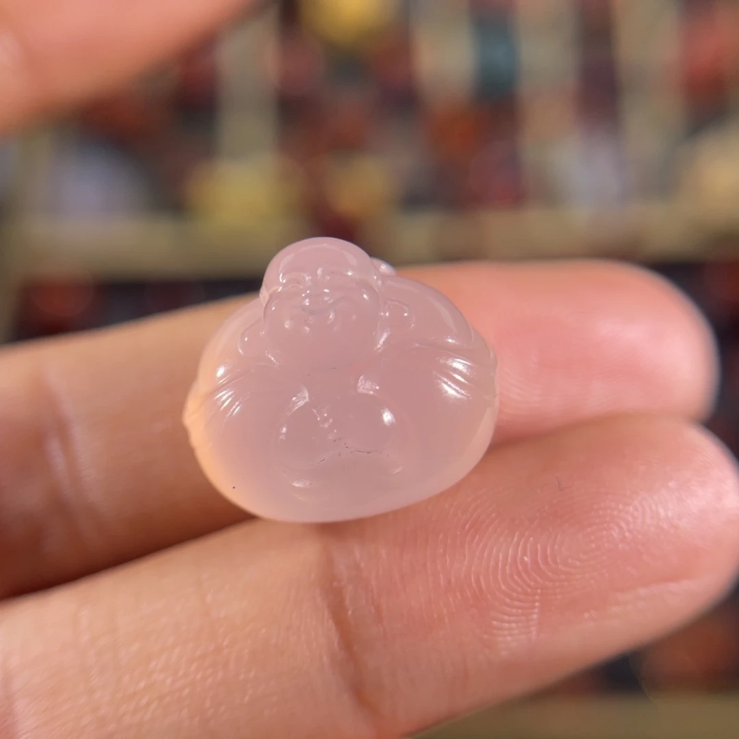 玛瑙/玉髓中洞子弥勒未镶嵌