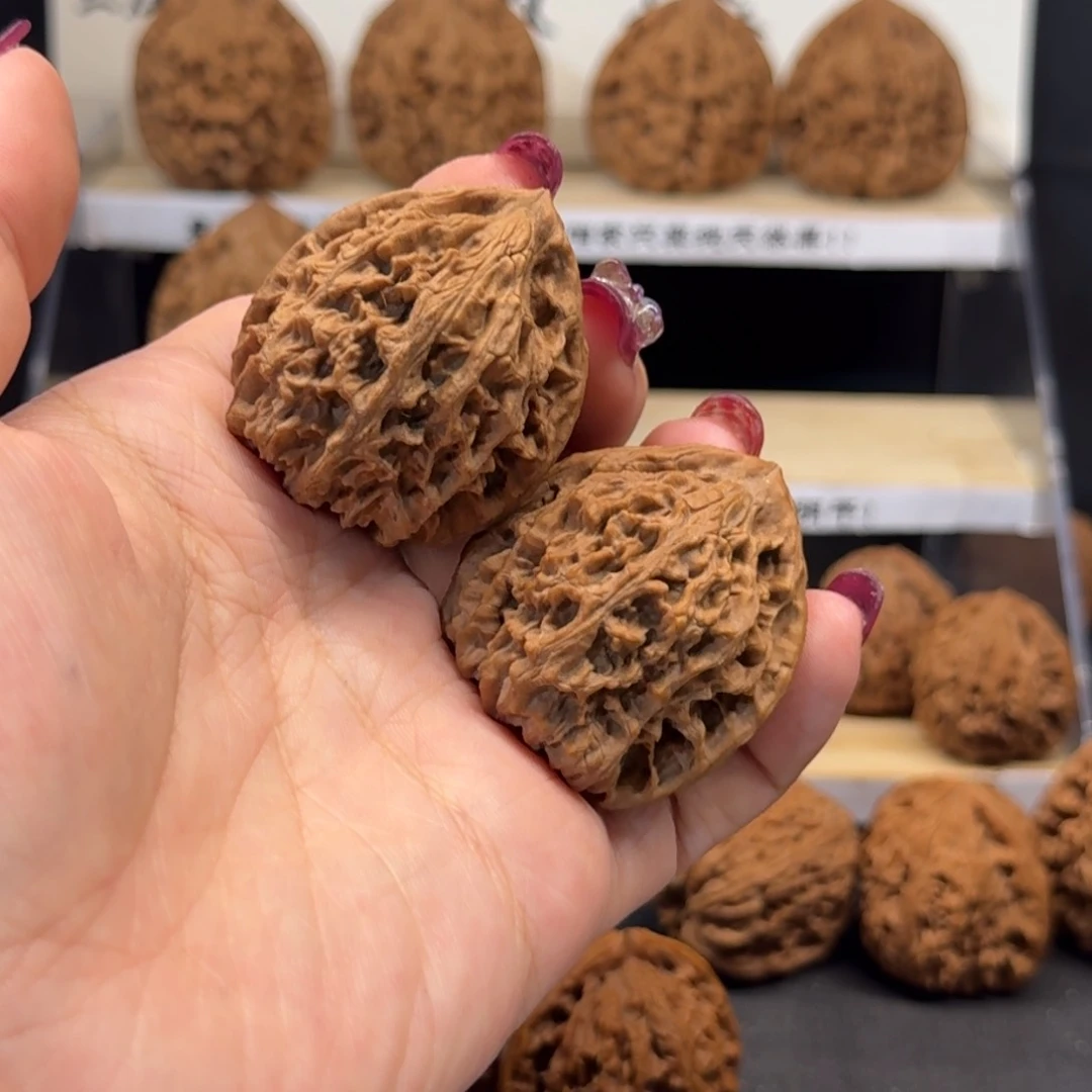 花***热文玩核桃把件小众38尺一对