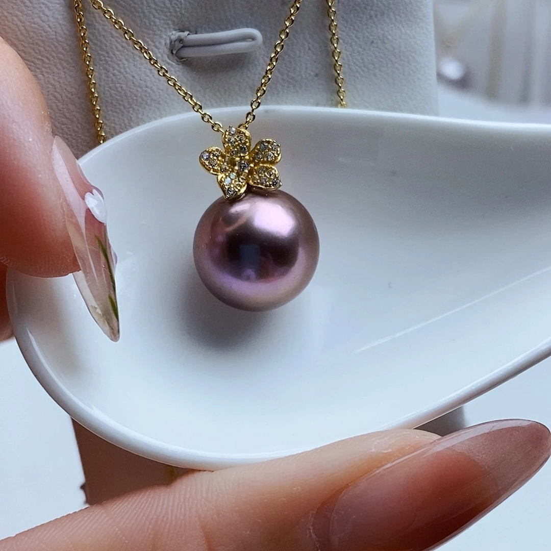 淡水珍珠吊坠(赠链)银S925镶嵌杜**菲