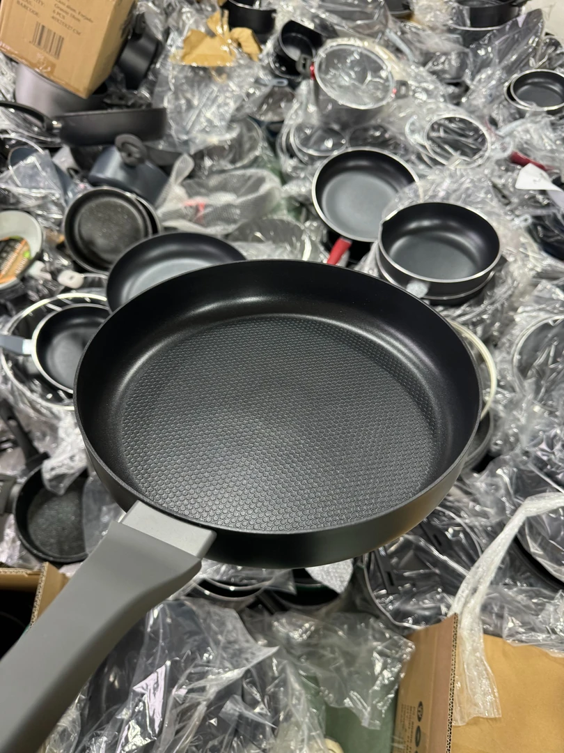 A81煎锅炒锅不粘锅口径28高度45外贸尾货部分微瑕，介意勿拍