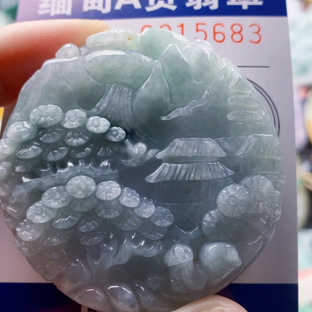 翡翠未镶嵌吊坠(不含链)
