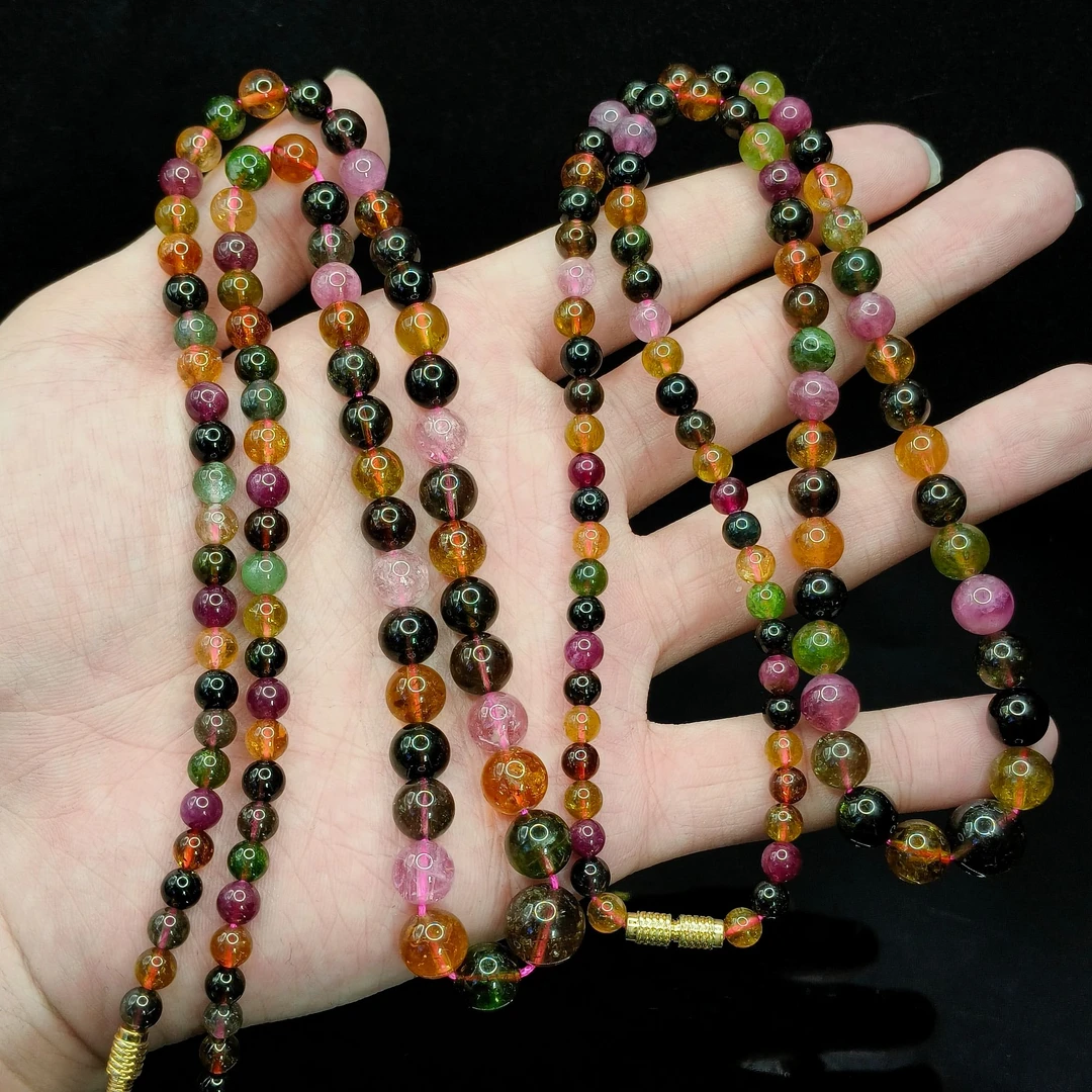 【李想精选】碧玺多宝塔链Y5【多样性发其一】约10-5mm