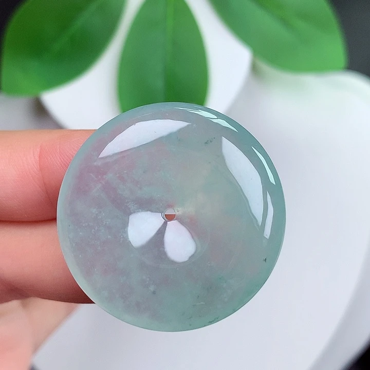 颈饰未镶嵌翡翠平安扣 31.8x6.1mm