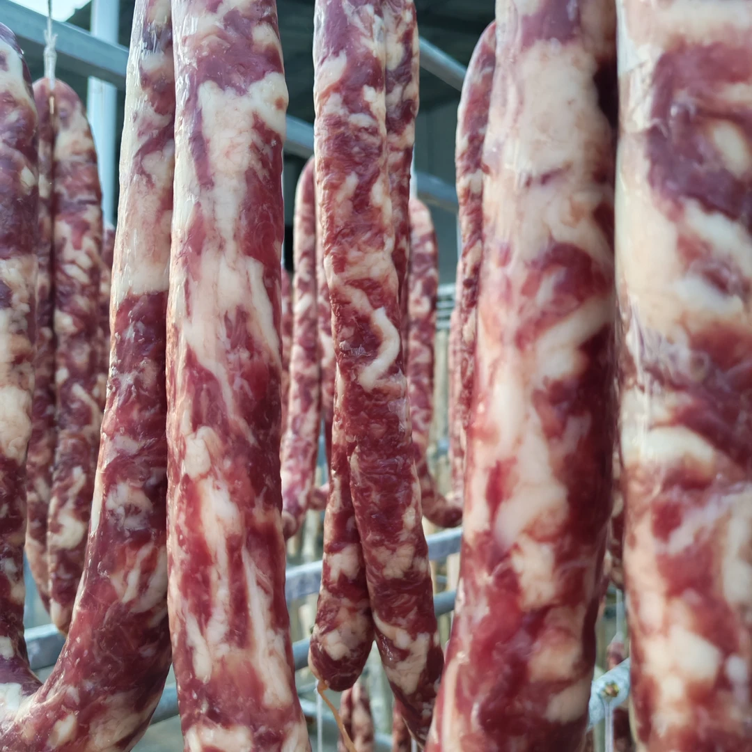 安徽特产农家腌制香肠纯肉香肠腊肠自然晒干咸香味麻辣味