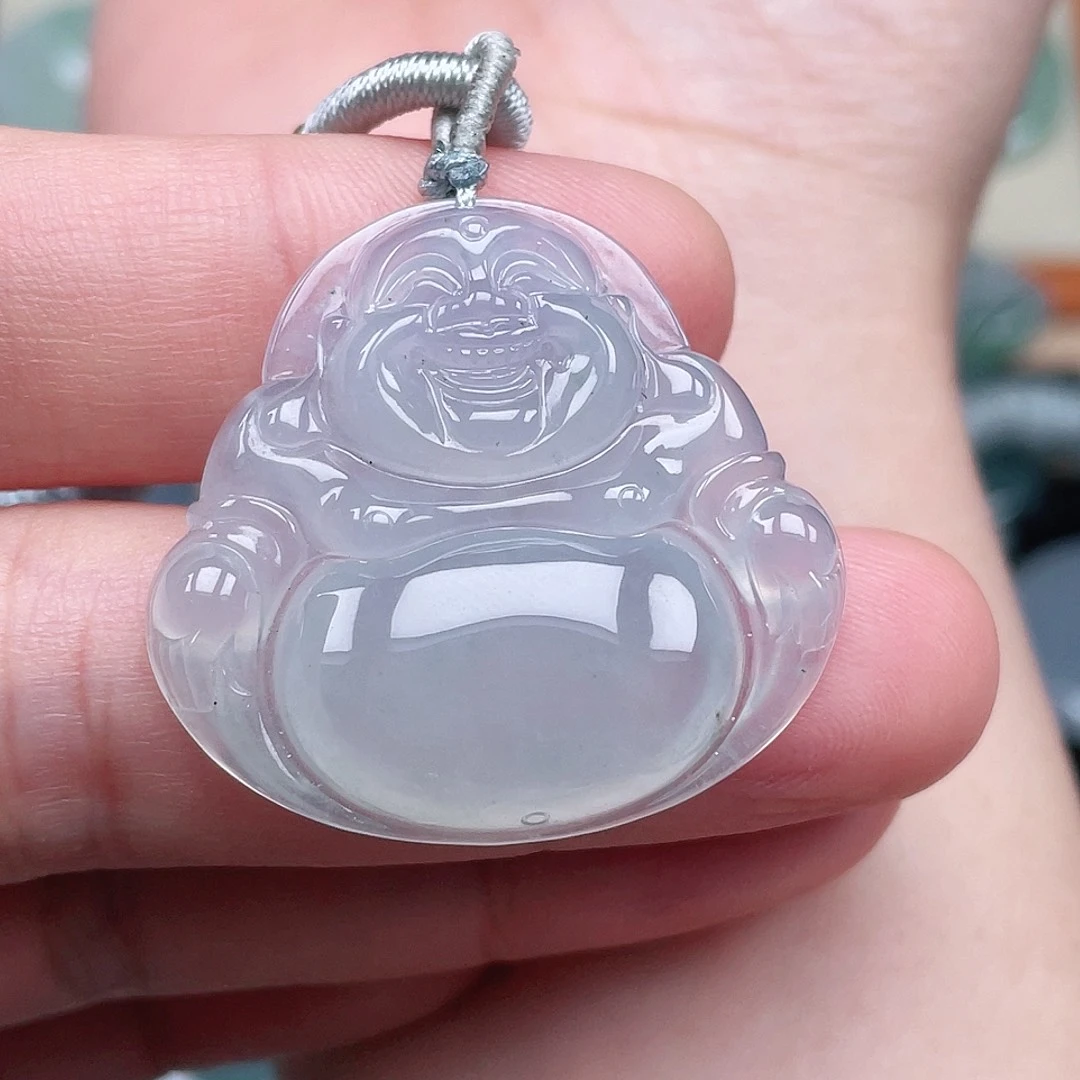 翡翠未镶嵌颈饰佛公