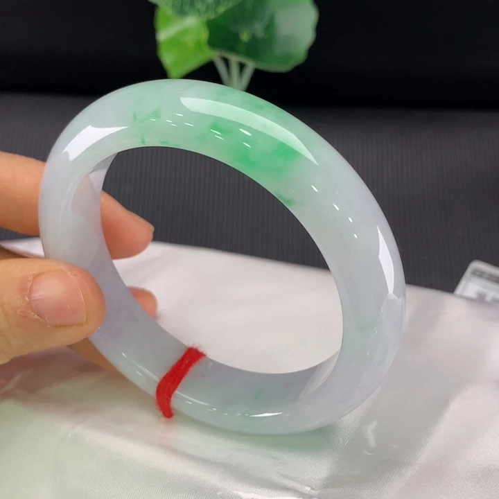 翡翠未镶嵌手镯正圈55