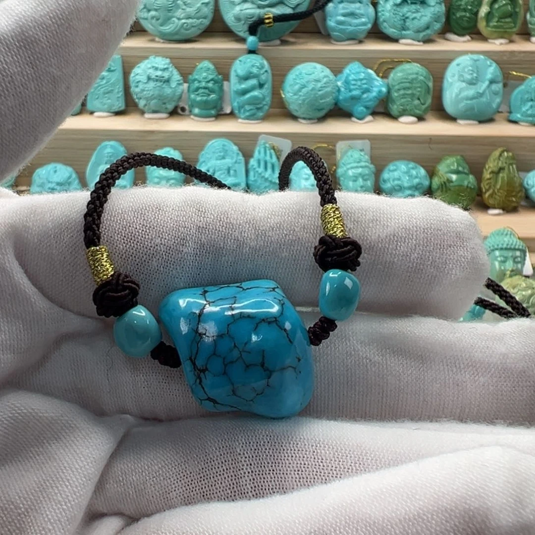 未镶嵌绿松石随形19.5mm