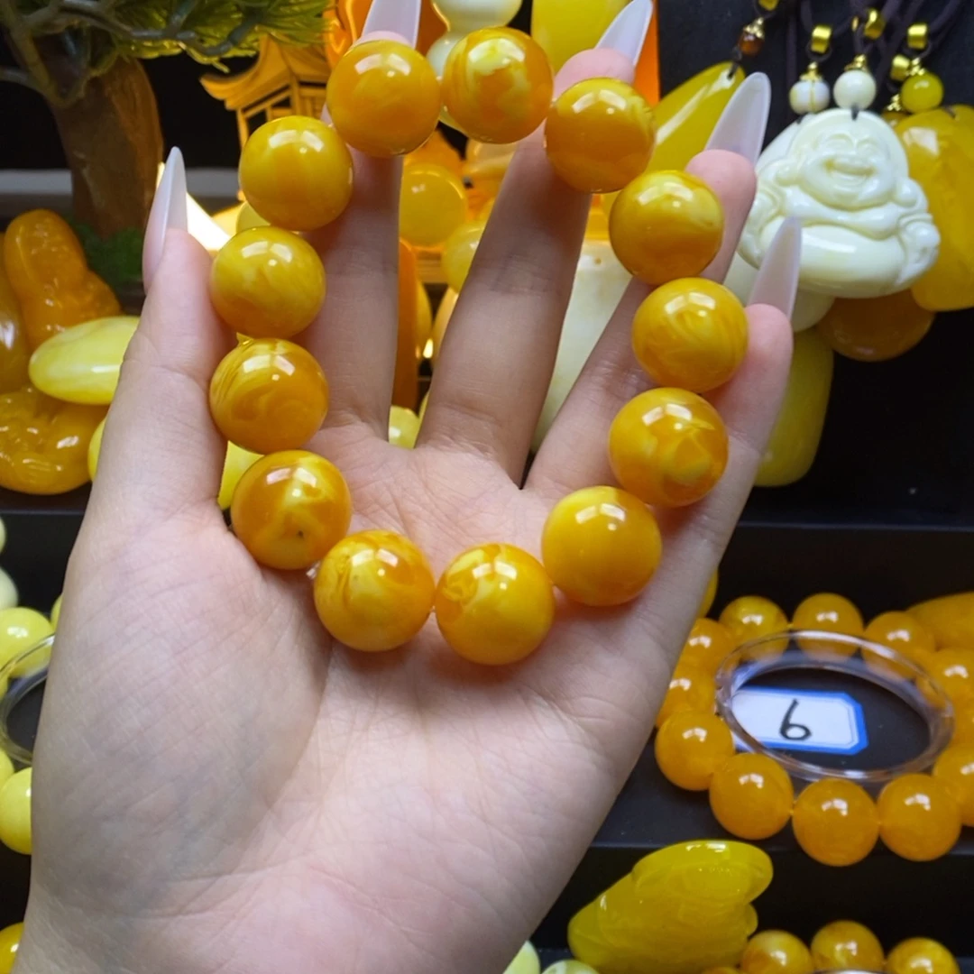 大***生全品无暇18mm老料手串