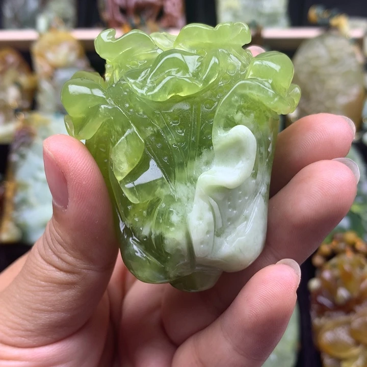 蛇纹石玉未镶嵌挂坠老***行