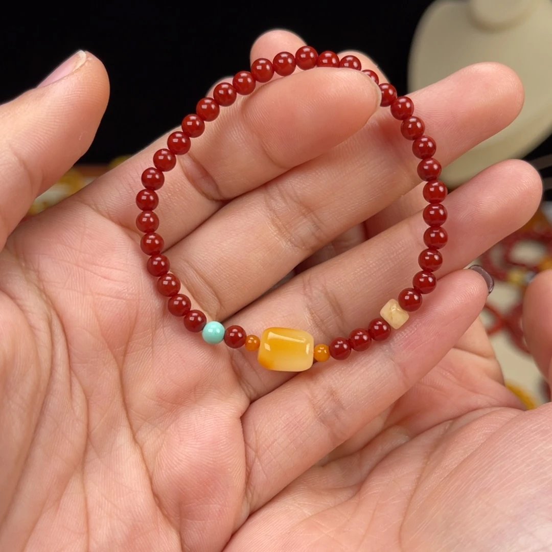 南红玛瑙未镶嵌手串南红