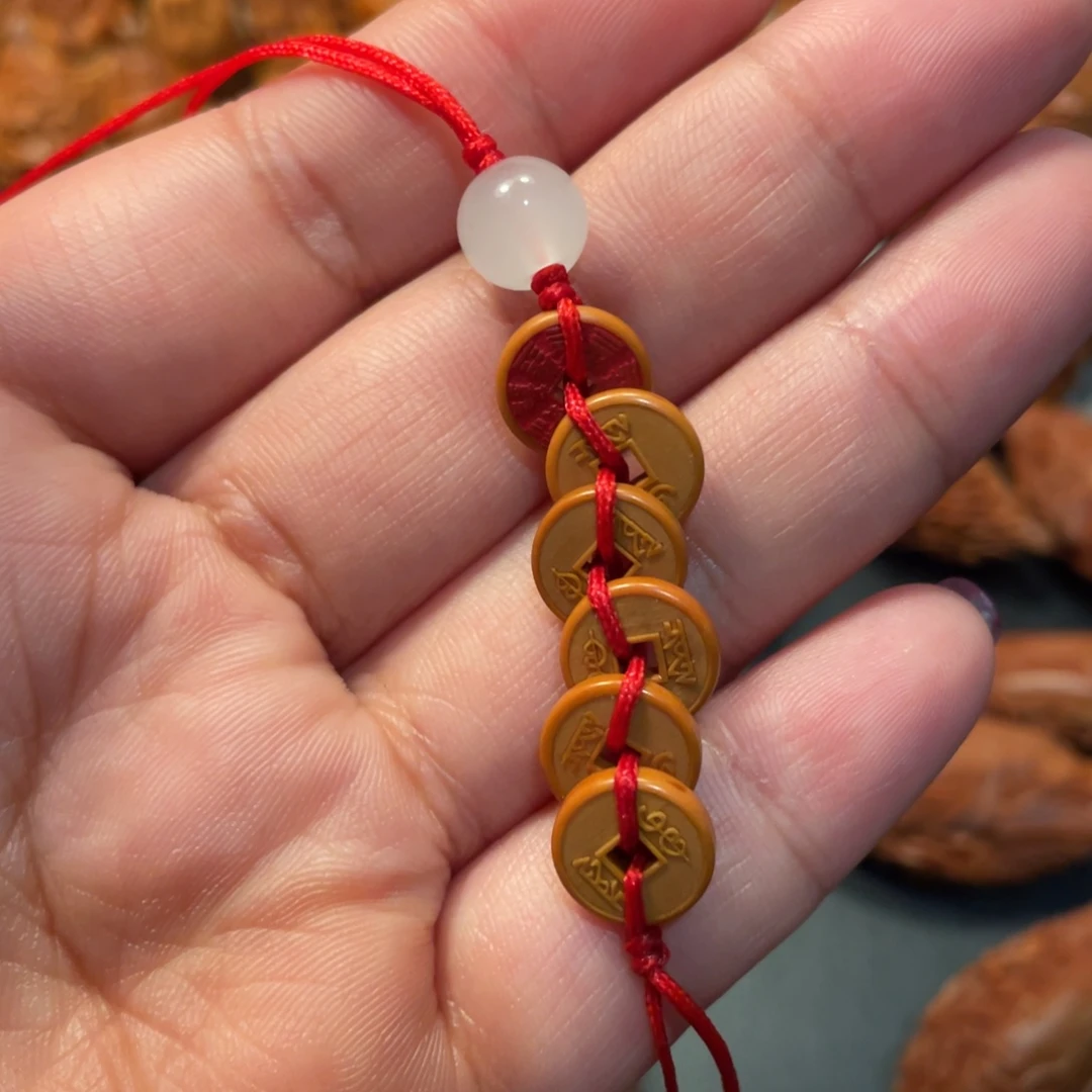 【闪购商品】手串/手链橄榄核辣*头五帝钱