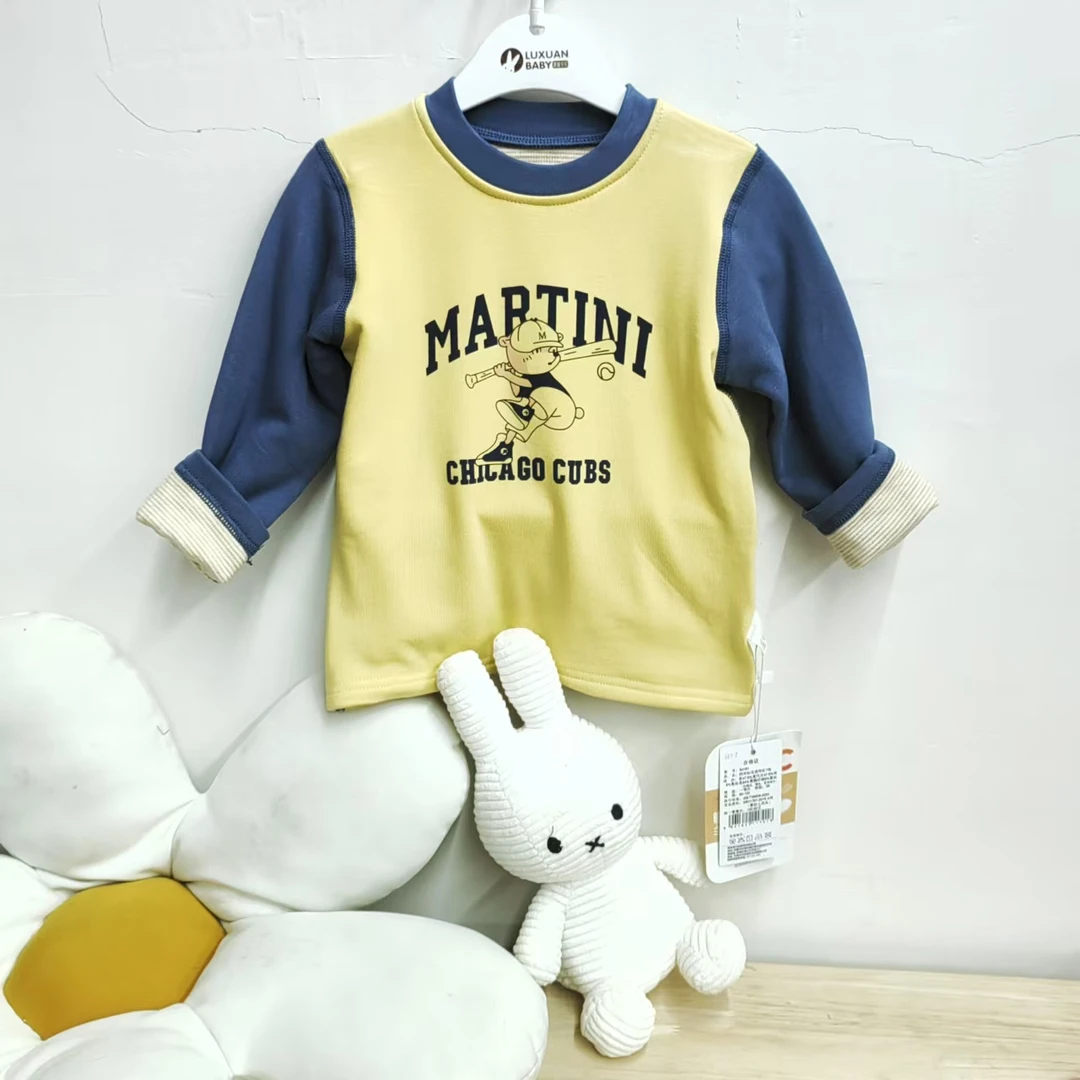 84161-4多呗菈棒球小熊保暖上衣