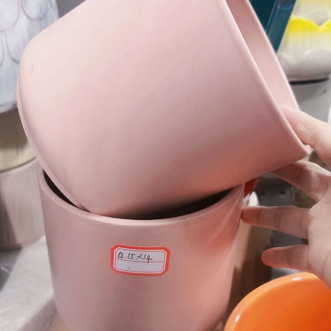 有孔外贸尾单陶瓷花盆凑单10米包邮